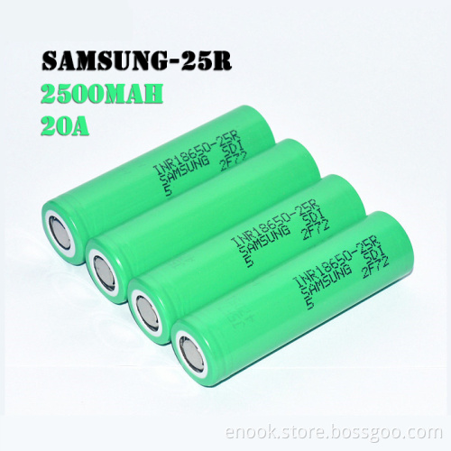 Samsung 25r 2500mah 18650 3.7v Battery